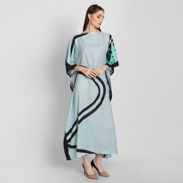 Sea Green Kaftan Dress